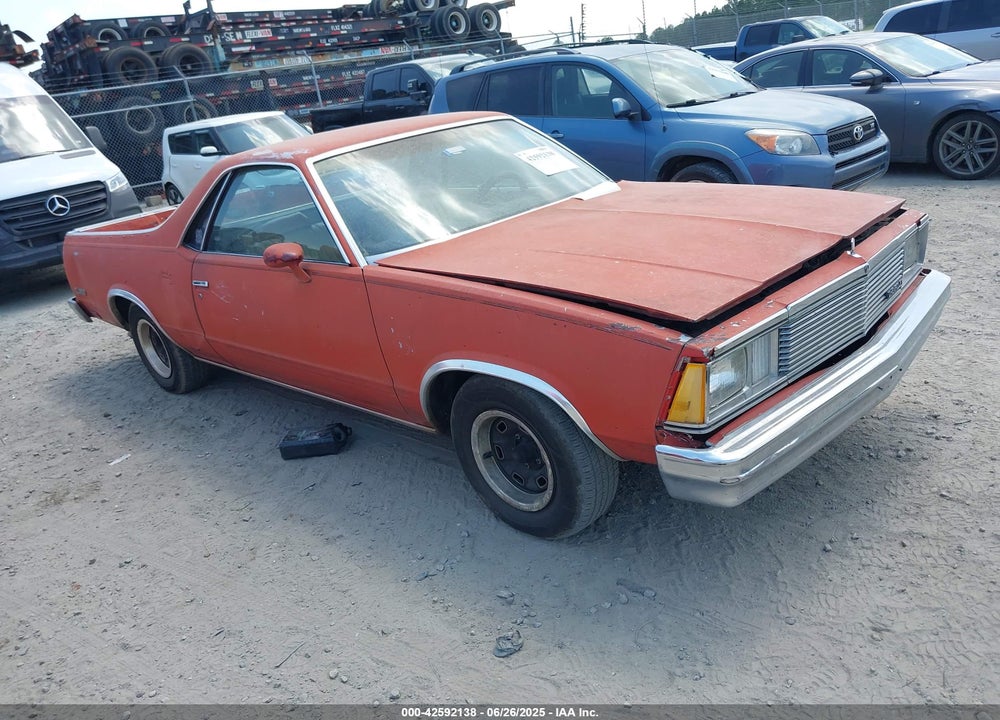 1981 CHEVROLET EL CAMINO VIN: 1GCCW80J0BD460709
