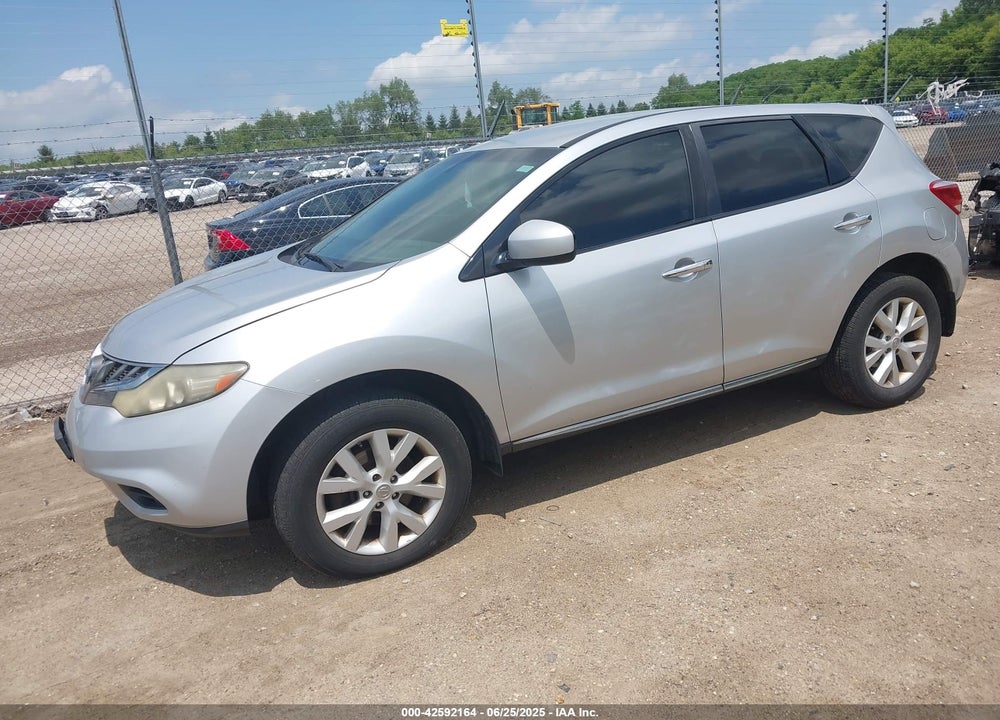 2012 NISSAN MURANO S VIN: JN8AZ1MW2CW201662