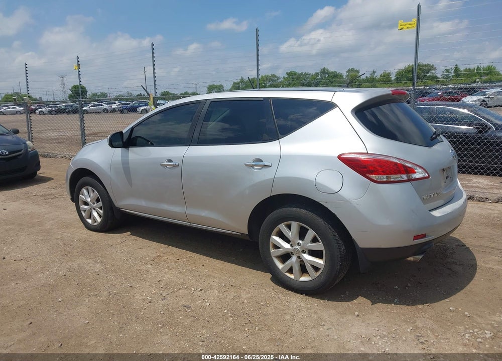 2012 NISSAN MURANO S VIN: JN8AZ1MW2CW201662