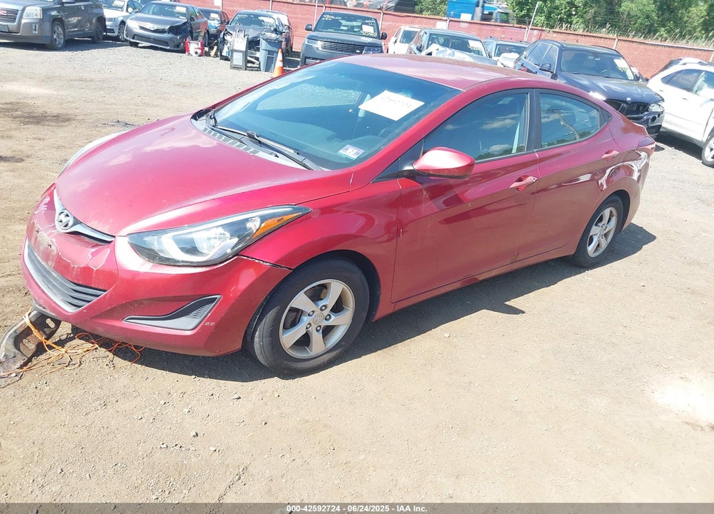 2014 HYUNDAI ELANTRA VIN: 5NPDH4AE9EH461168