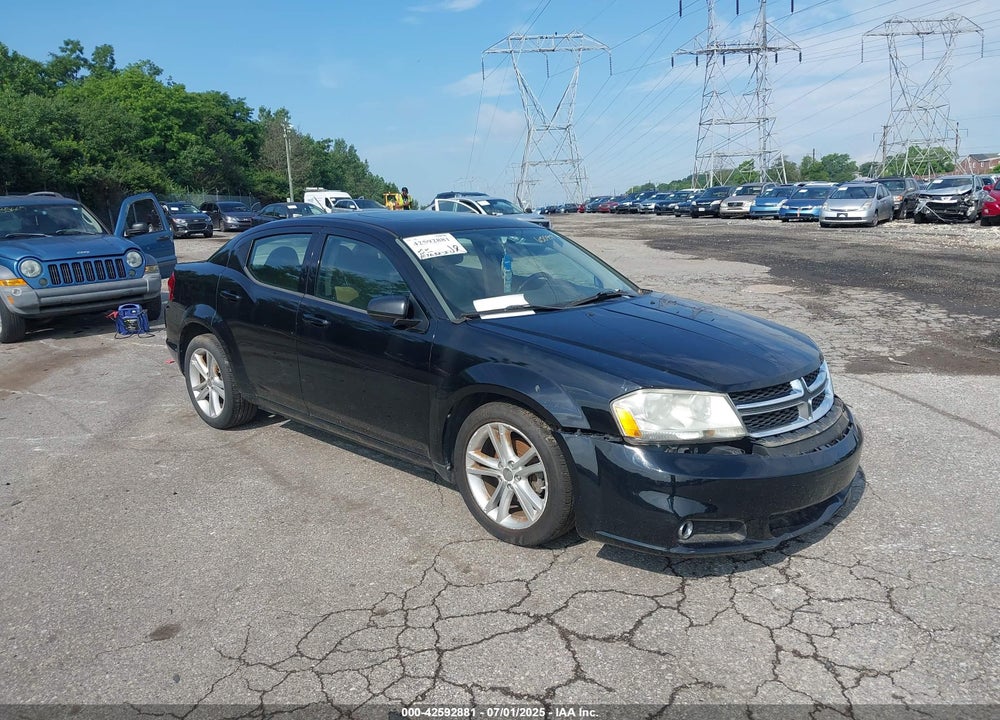 2013 DODGE AVENGER SXT VIN: 1C3CDZCB7DN650959