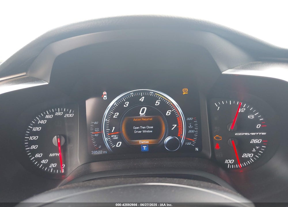 2019 CHEVROLET CORVETTE VIN: 1G1YB2D7XK5120595