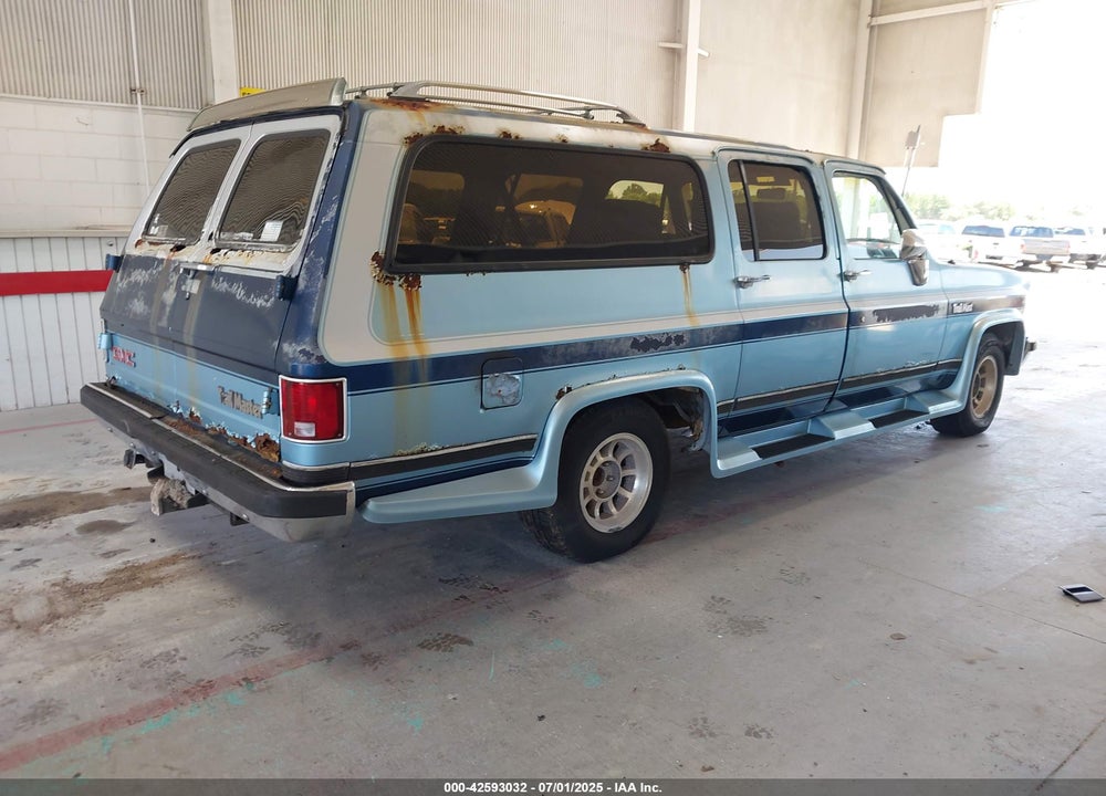 1989 GMC SUBURBAN R15 CONVENTIONAL VIN: 1GKER16K7KF509078