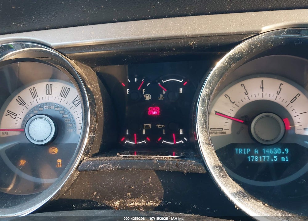 2012 FORD MUSTANG VIN: 1ZVBP8AM3C5225098