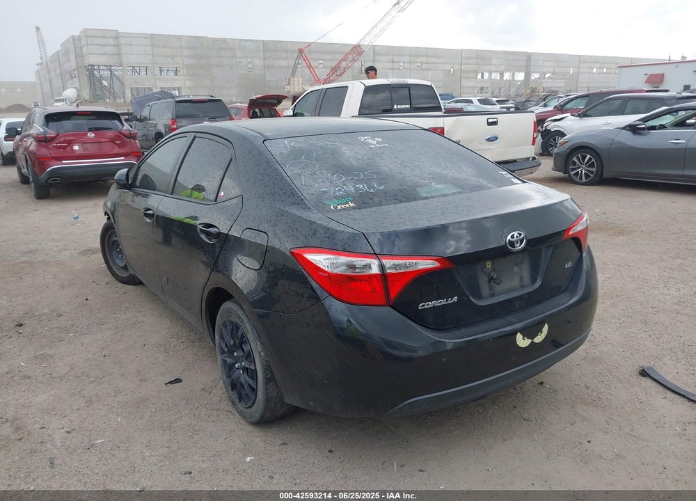 2014 TOYOTA COROLLA VIN: 2T1BURHE7EC201375