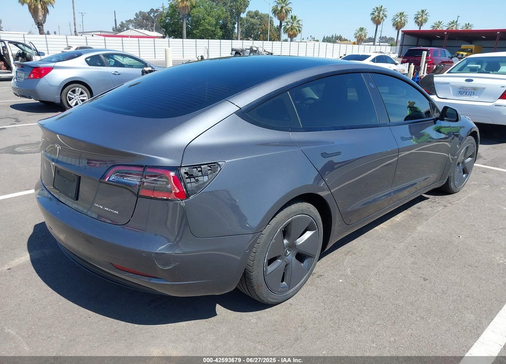 2022 TESLA MODEL 3 LONG RANGE DUAL MOTOR ALL-WHEEL DRIVE VIN: 5YJ3E1EB2NF240061