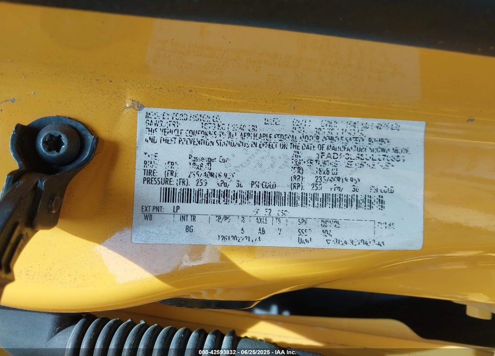 2013 FORD FOCUS VIN: 1FADP3L95DL270859