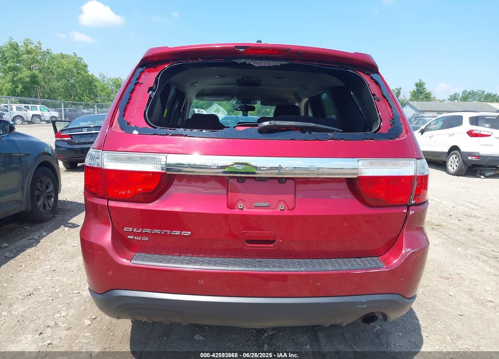 2013 DODGE DURANGO SXT VIN: 1C4RDJAG9DC691126