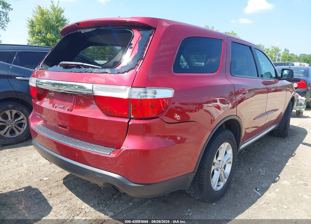 2013 DODGE DURANGO SXT VIN: 1C4RDJAG9DC691126