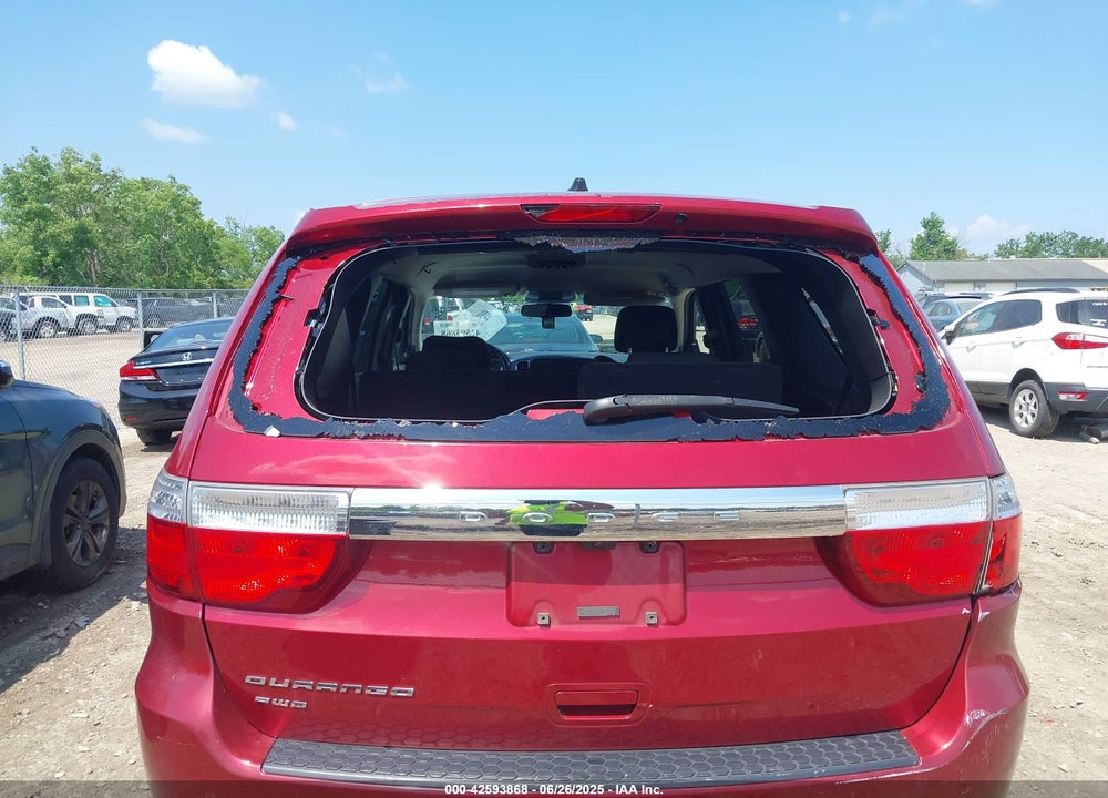 2013 DODGE DURANGO SXT VIN: 1C4RDJAG9DC691126