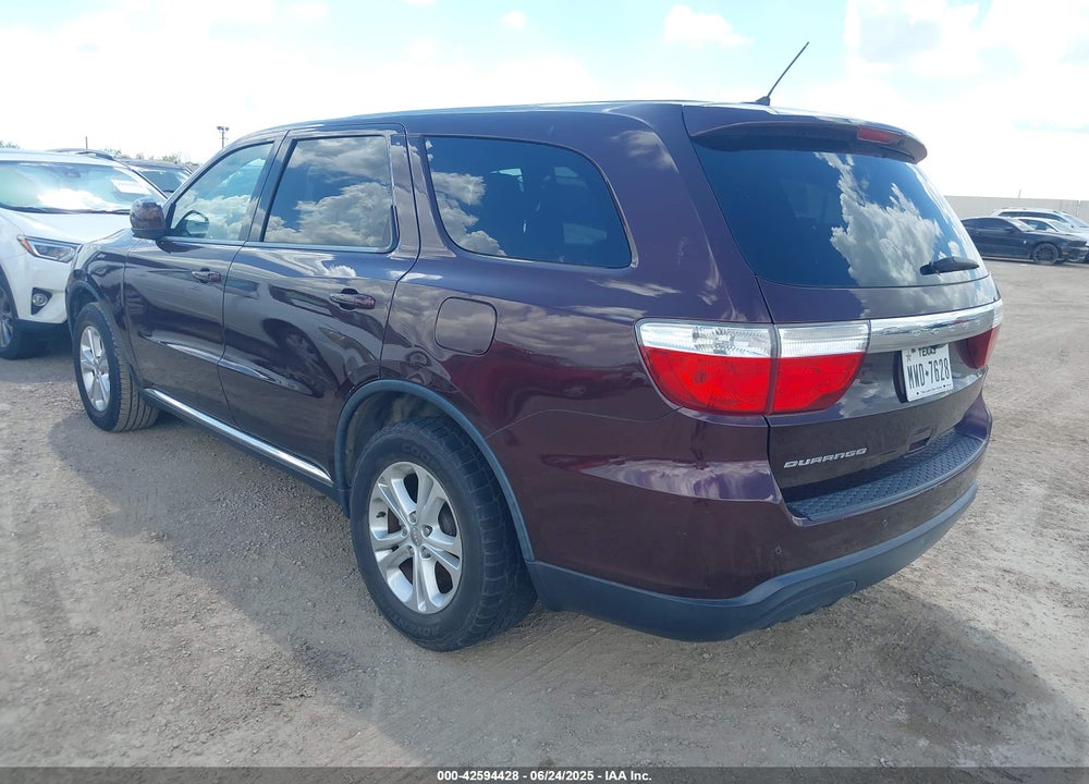 2012 DODGE DURANGO VIN: 1C4RDHAG6CC301302