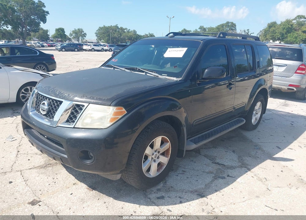 2008 NISSAN PATHFINDER VIN: 5N1AR18U48C654786