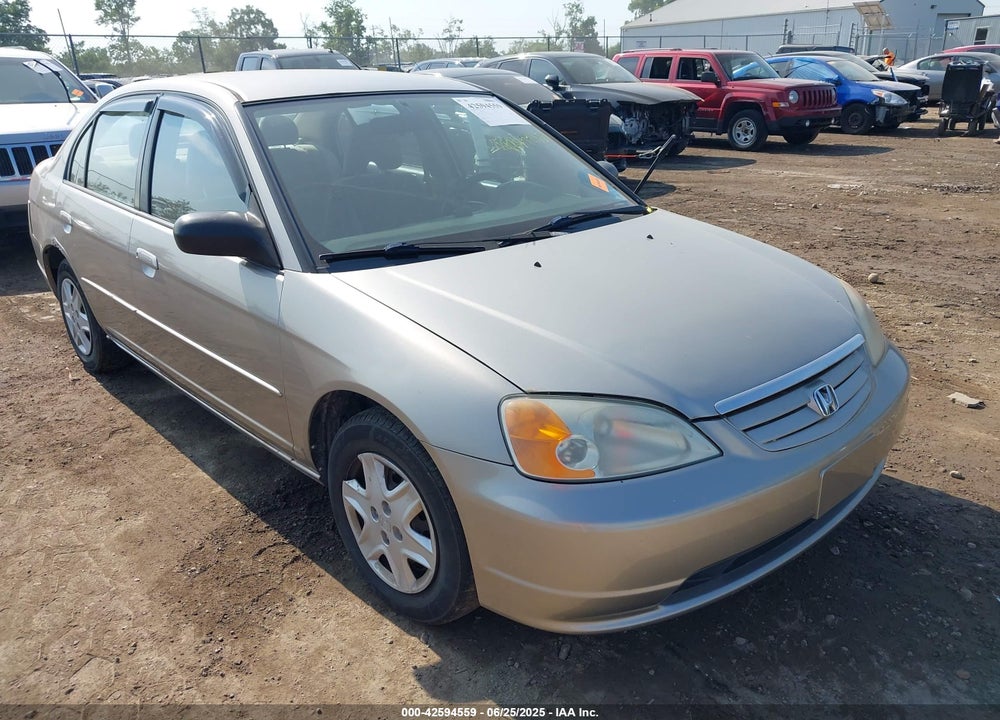 2003 HONDA CIVIC LX VIN: 1HGES16503L037790
