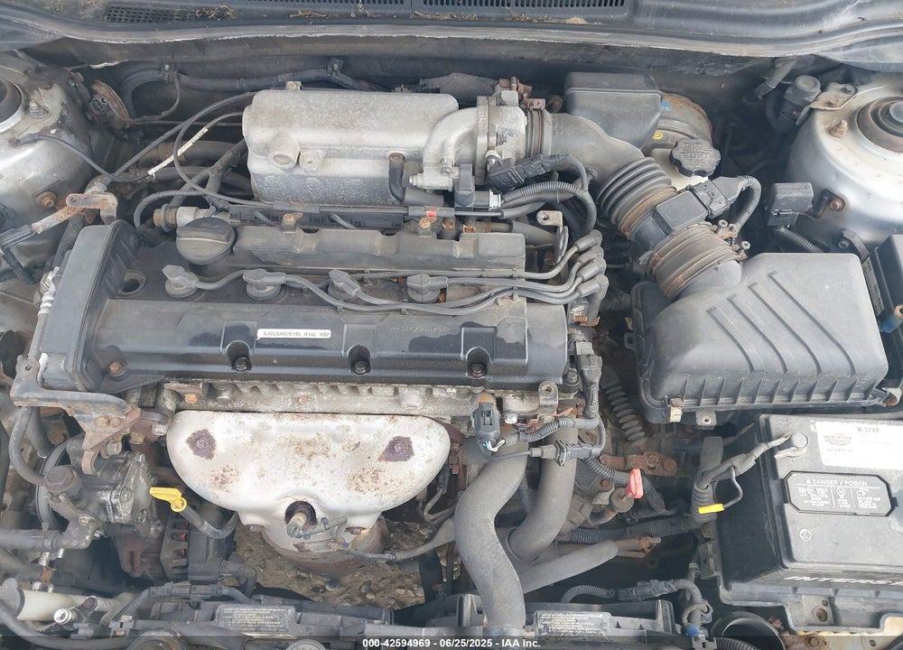 2006 KIA SPECTRA VIN: KNAFE121965310793