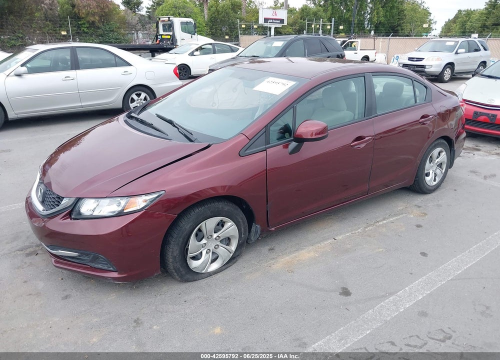 2013 HONDA CIVIC VIN: 19XFB2F52DE254325