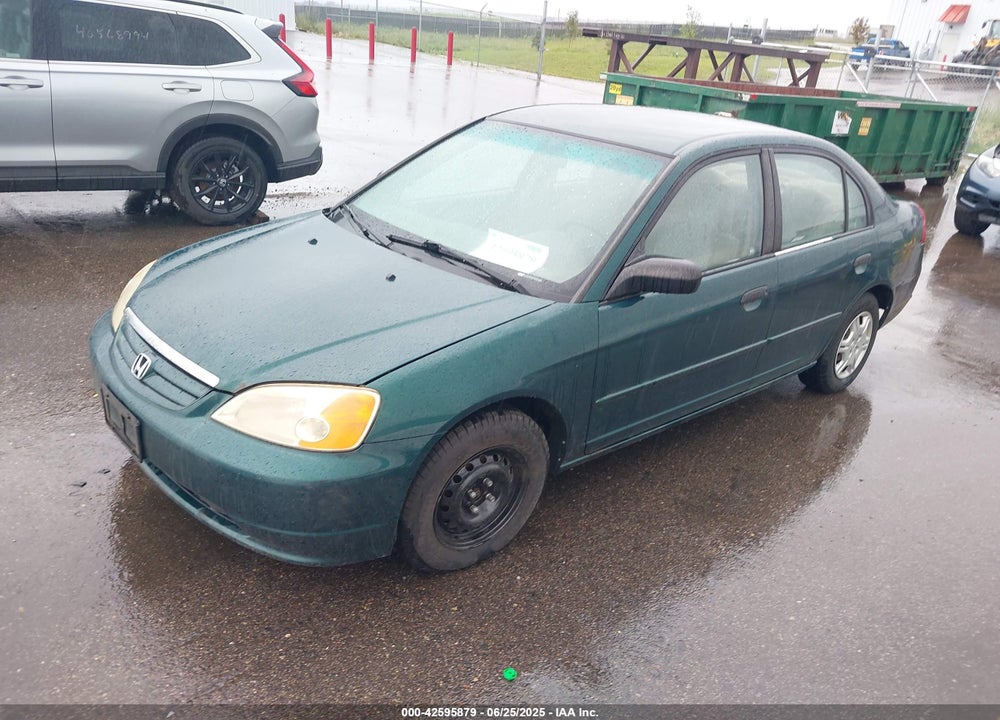 2001 HONDA CIVIC LX VIN: 1HGES16581L042216