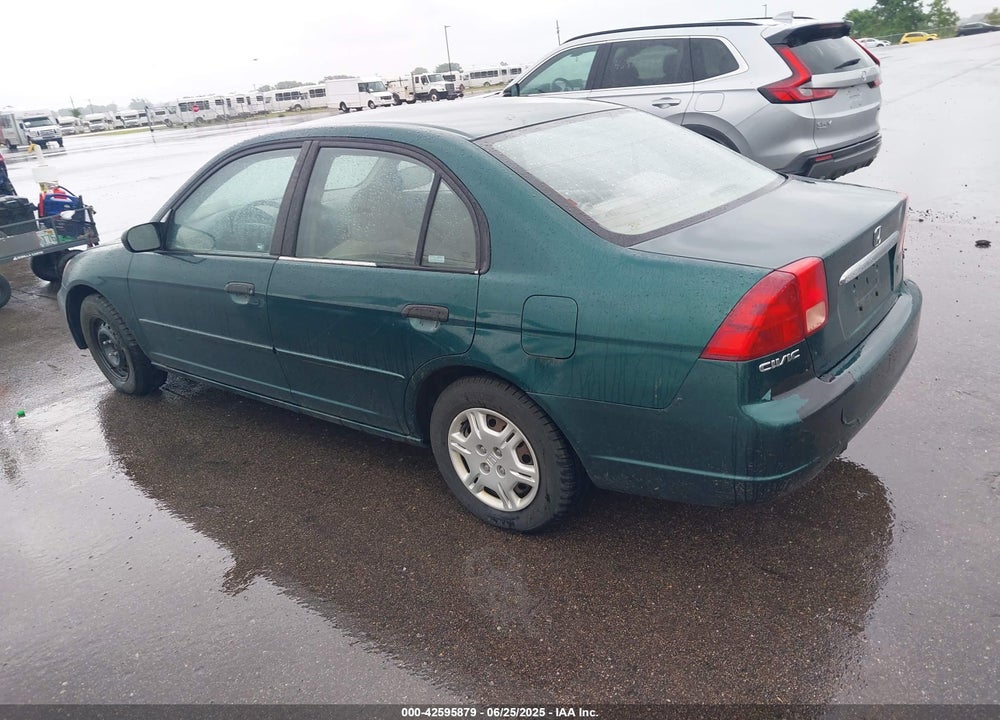 2001 HONDA CIVIC LX VIN: 1HGES16581L042216