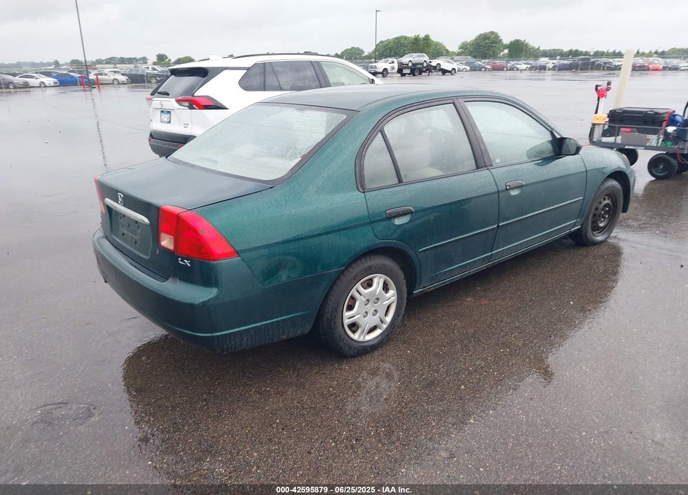 2001 HONDA CIVIC LX VIN: 1HGES16581L042216