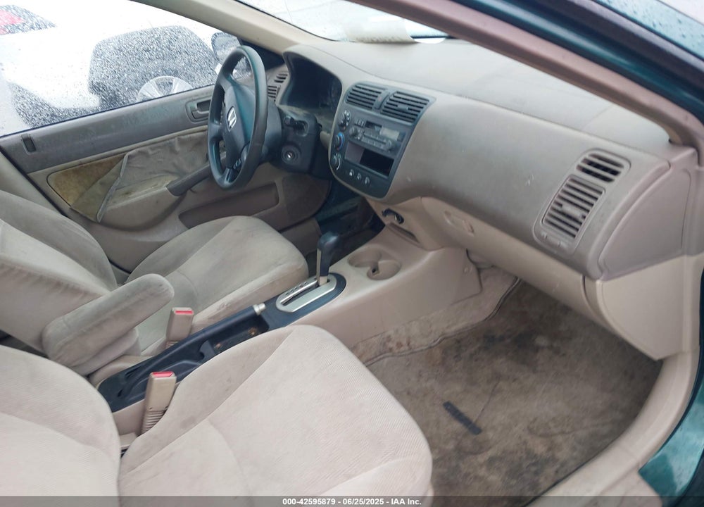 2001 HONDA CIVIC LX VIN: 1HGES16581L042216