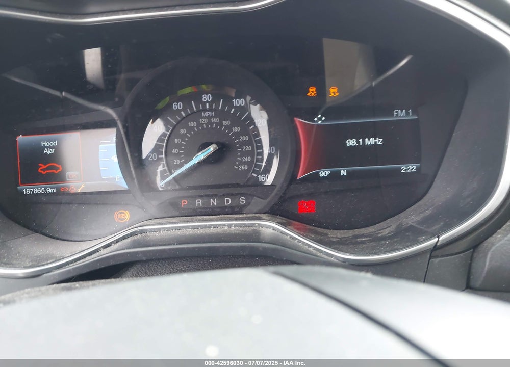 2017 FORD FUSION VIN: 3FA6P0K96HR115561