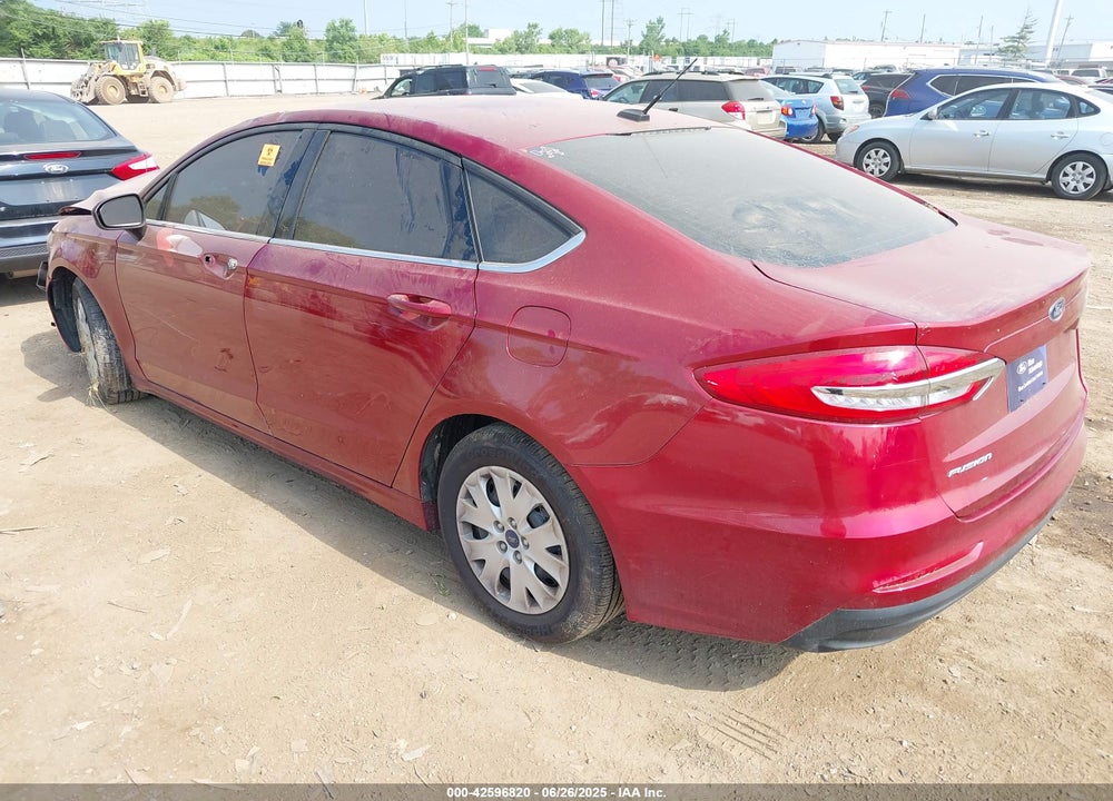 2019 FORD FUSION S VIN: 3FA6P0G79KR216978