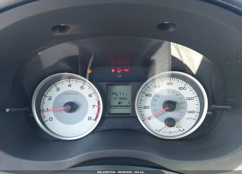 2012 SUBARU IMPREZA VIN: JF1GPAL6XCG214964