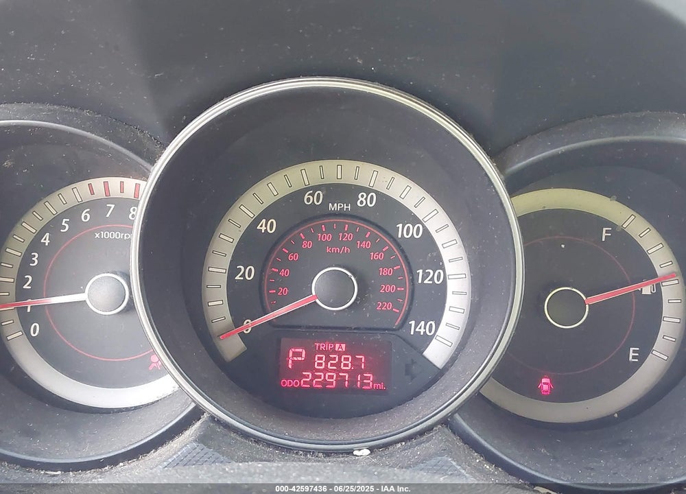 2010 KIA FORTE VIN: KNAFU4A26A5050635