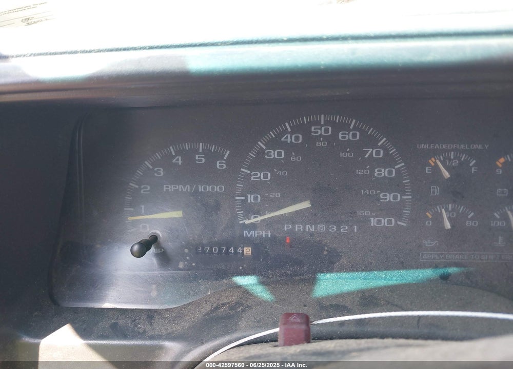 1997 CHEVROLET K1500 FLEETSIDE VIN: 2GCEK19M1V1227026