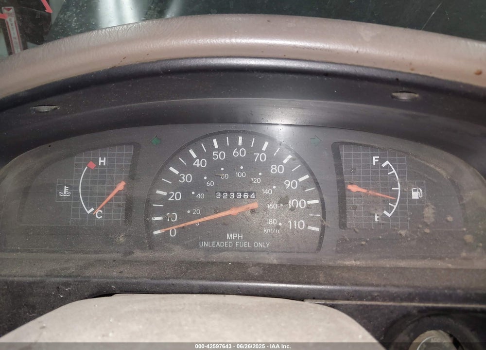 1999 TOYOTA TACOMA PRERUNNER VIN: 4TASM92N5XZ544392