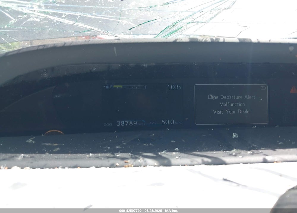 2019 TOYOTA PRIUS VIN: JTDKARFU0K3081233