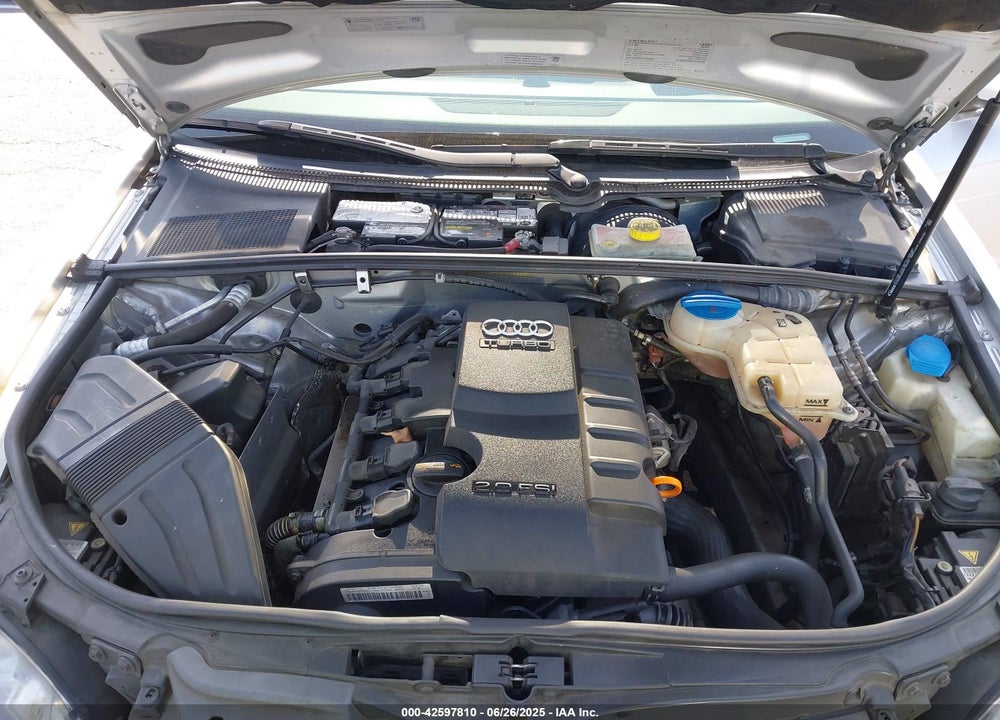 2008 AUDI A4 2.0T VIN: WAUDF78E98A053565