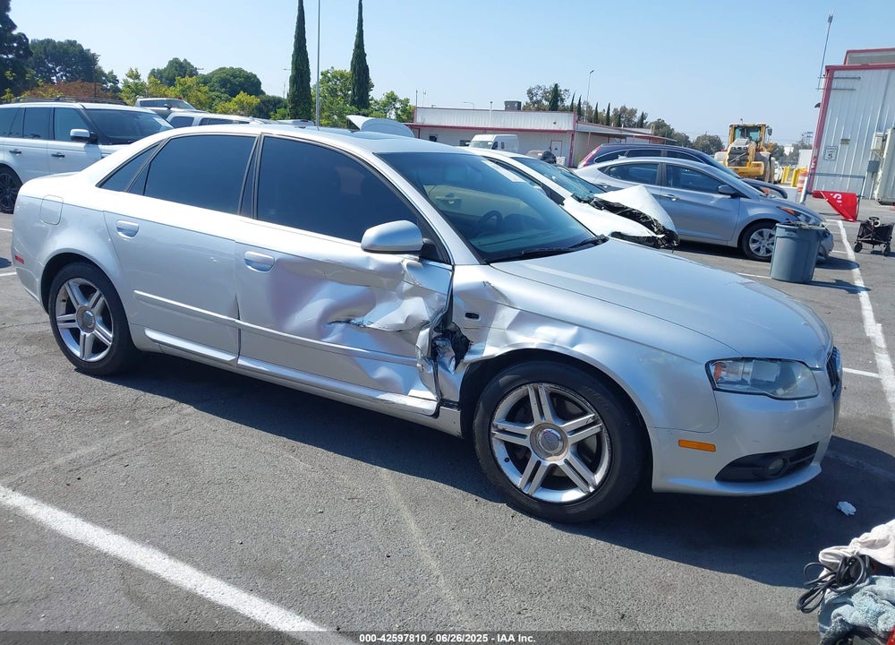 2008 AUDI A4 2.0T VIN: WAUDF78E98A053565