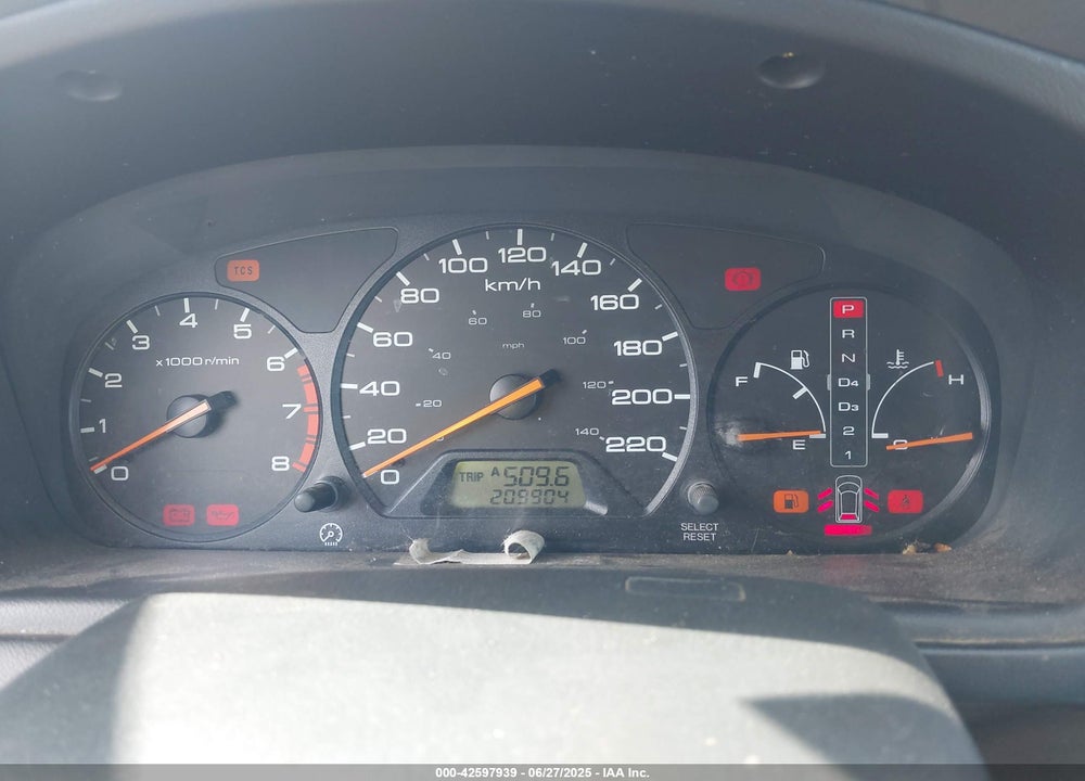1999 HONDA ODYSSEY EX VIN: 2HKRL1861XH007694