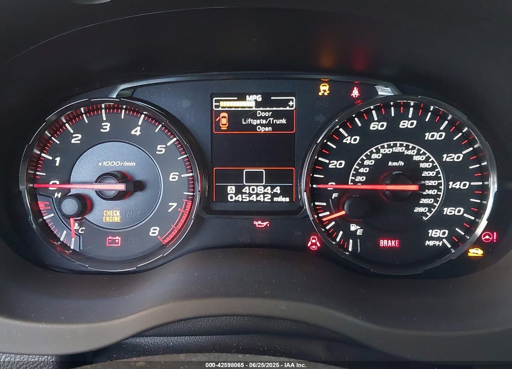 2021 SUBARU WRX VIN: JF1VA1A63M9820415