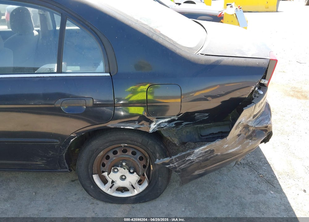 2001 HONDA CIVIC LX VIN: 1HGES16551L024997