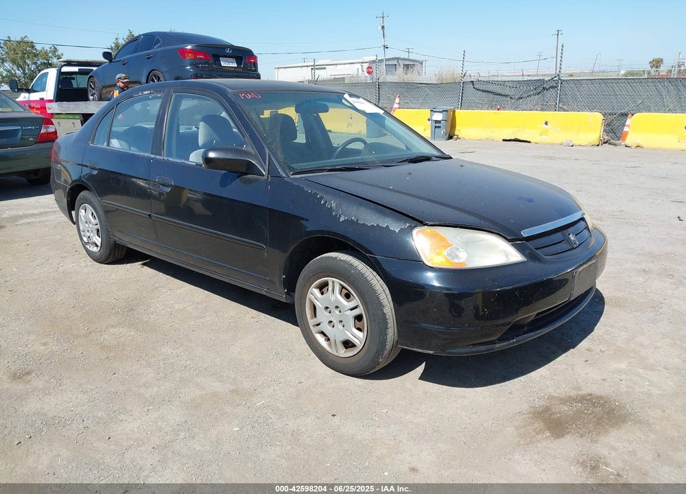 2001 HONDA CIVIC LX VIN: 1HGES16551L024997