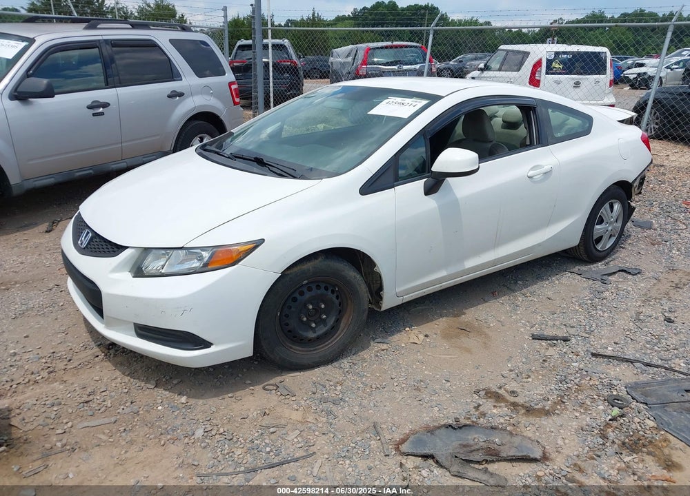 2012 HONDA CIVIC VIN: 2HGFG3B52CH525210