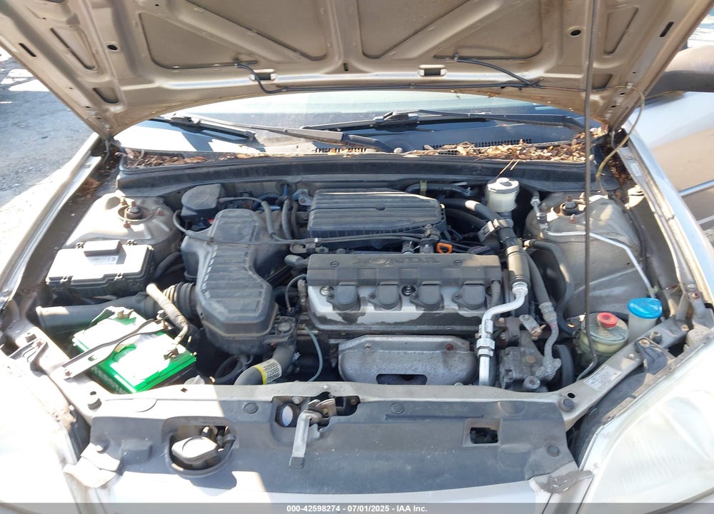 2003 HONDA CIVIC LX VIN: 1HGES16523L010932