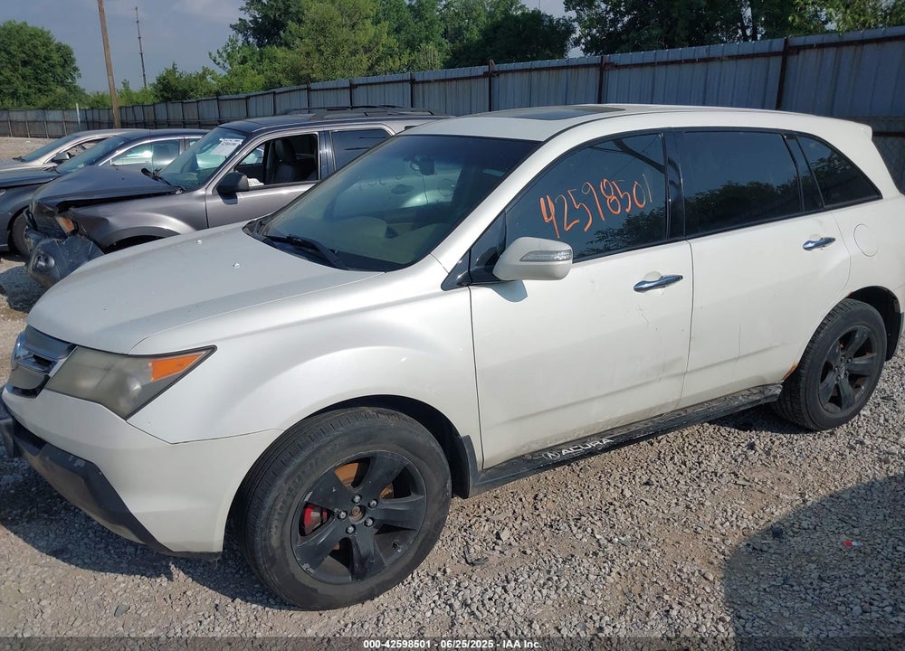 2008 ACURA MDX SPORT PACKAGE VIN: 2HNYD28598H505684
