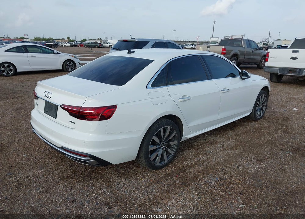 2022 AUDI A4 VIN: WAUABAF48NN000480