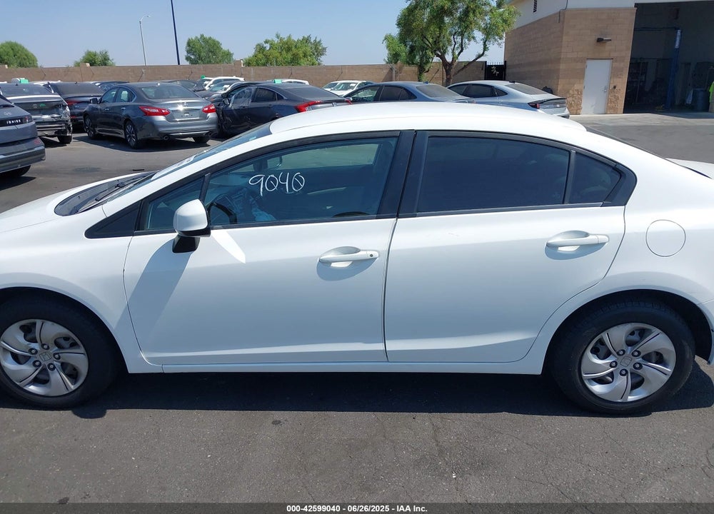 2013 HONDA CIVIC LX VIN: 19XFB2F55DE266467