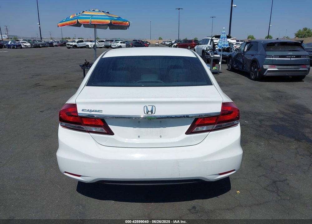2013 HONDA CIVIC LX VIN: 19XFB2F55DE266467