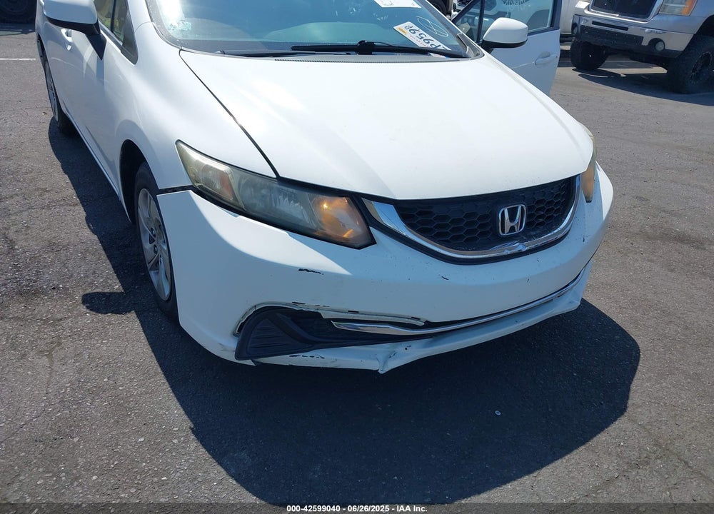 2013 HONDA CIVIC LX VIN: 19XFB2F55DE266467