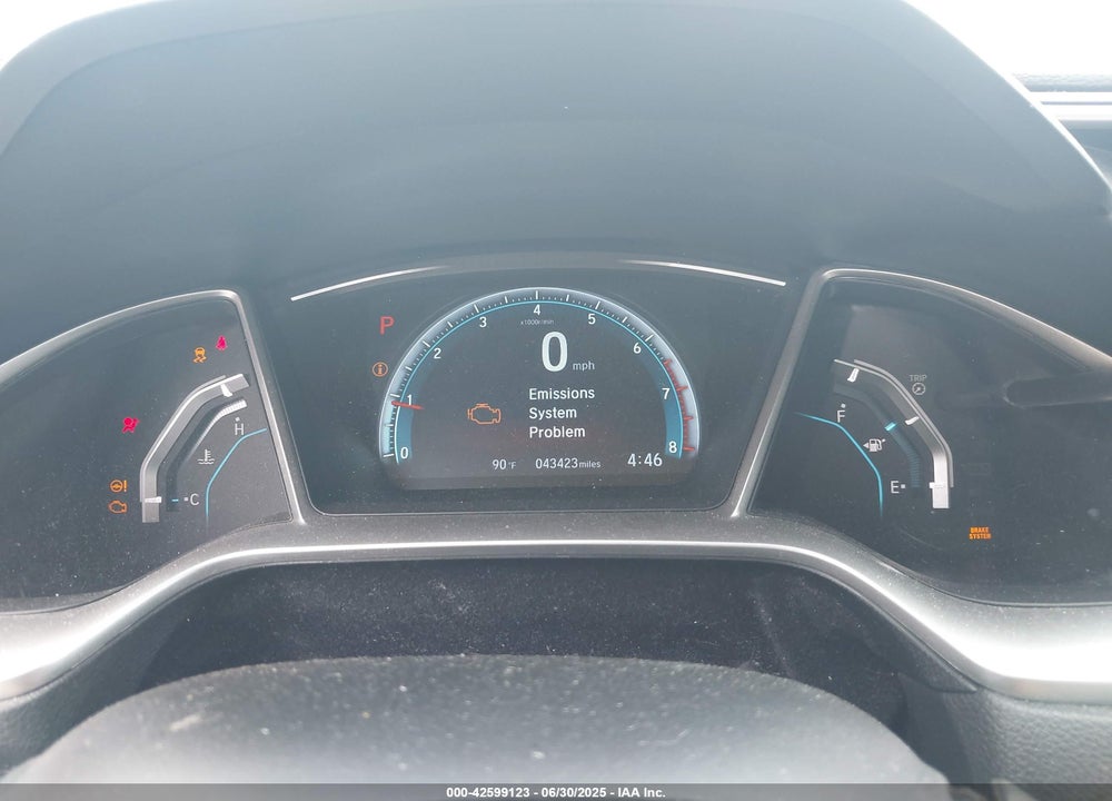 2016 HONDA CIVIC VIN: 19XFC1F72GE218650