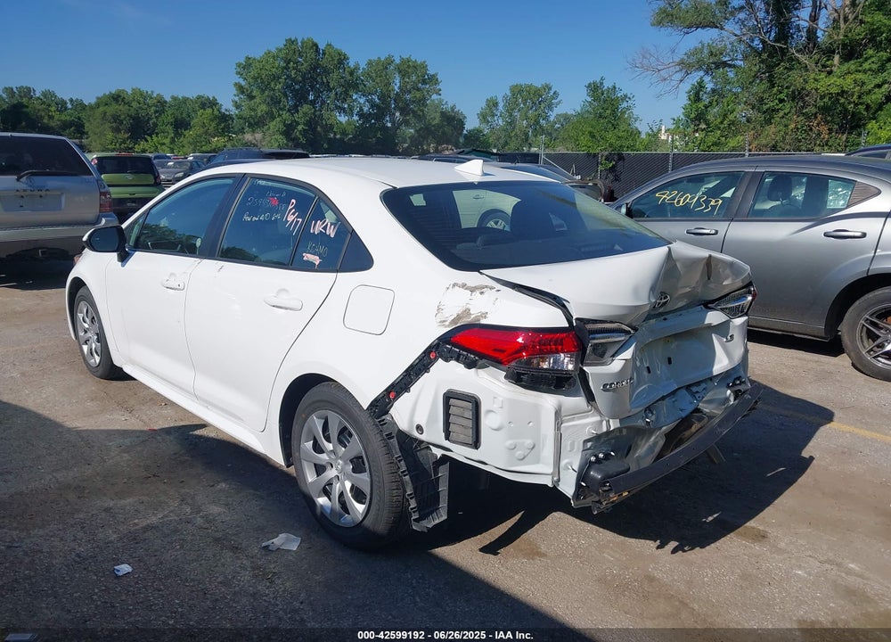 2025 TOYOTA COROLLA LE VIN: 5YFB4MDE7SP276338