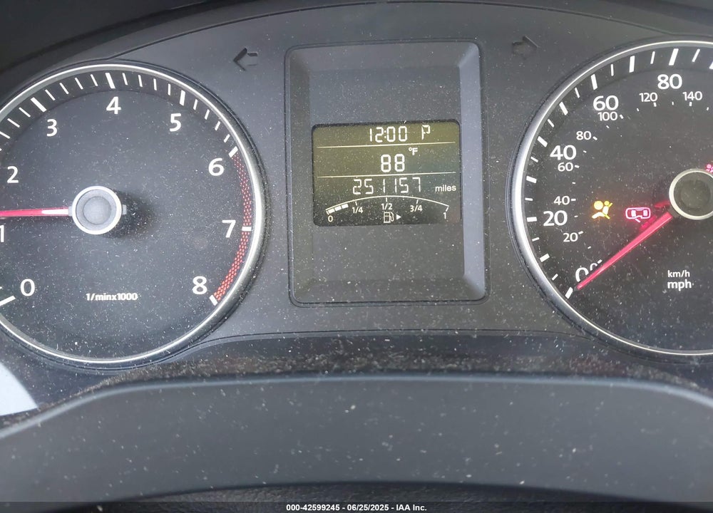 2012 VOLKSWAGEN JETTA VIN: 3VWDX7AJ8CM381611