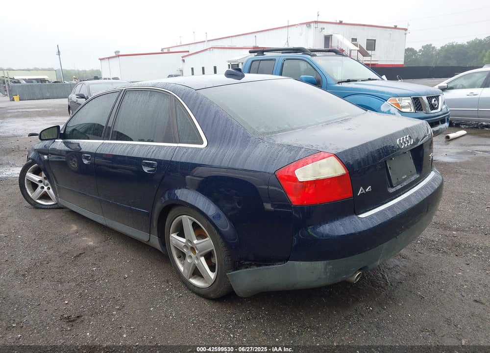 2004 AUDI A4 3.0 VIN: WAULT68E74A083981