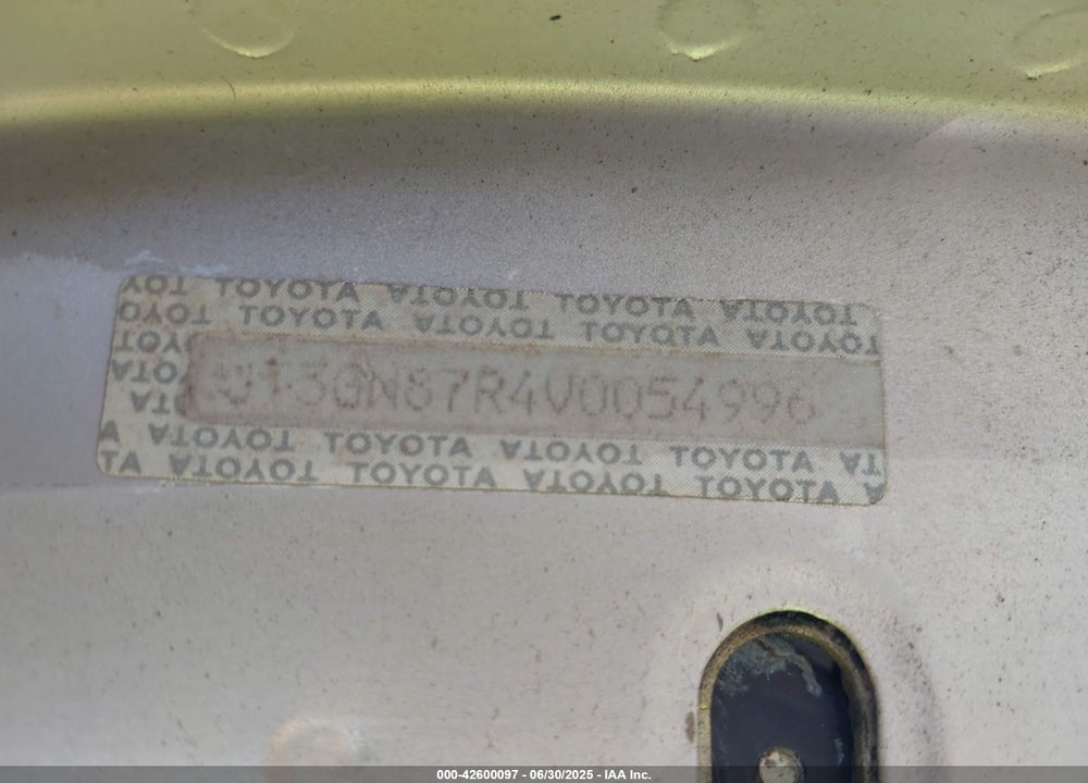 1997 TOYOTA 4RUNNER SR5 V6 LIMITED VIN: JT3GN87R4V0054996