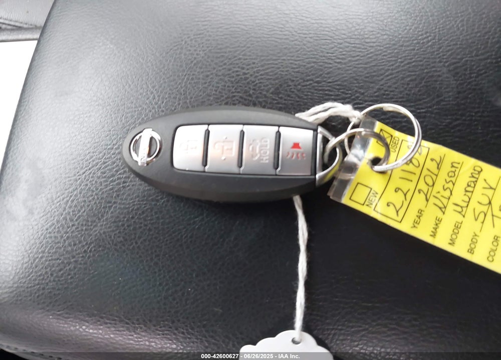 2012 NISSAN MURANO SL VIN: JN8AZ1MW0CW221182