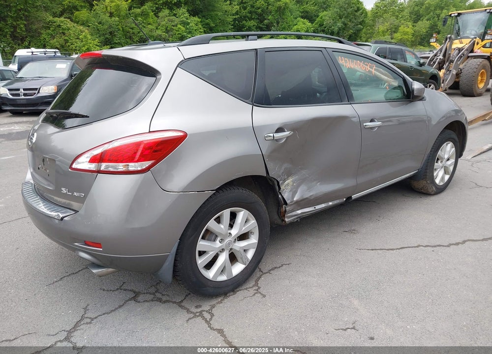 2012 NISSAN MURANO SL VIN: JN8AZ1MW0CW221182